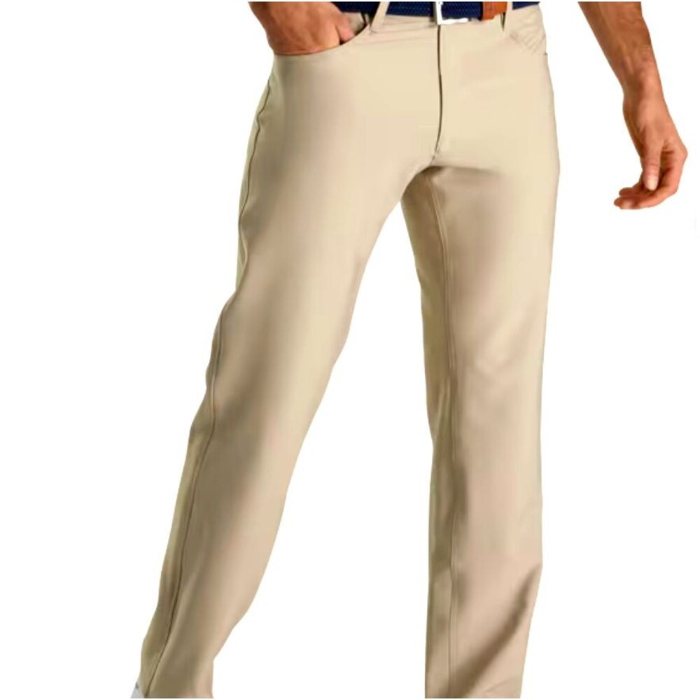 Foot Joy Men's Khaki 5-Pocket Pants Golf Slacks Men's Size 34 x 30